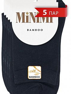 Внесезонные носки из бамбука на комфортной резинке Minimi JSMINI BAMBOO 2202 (5 пар) nero
